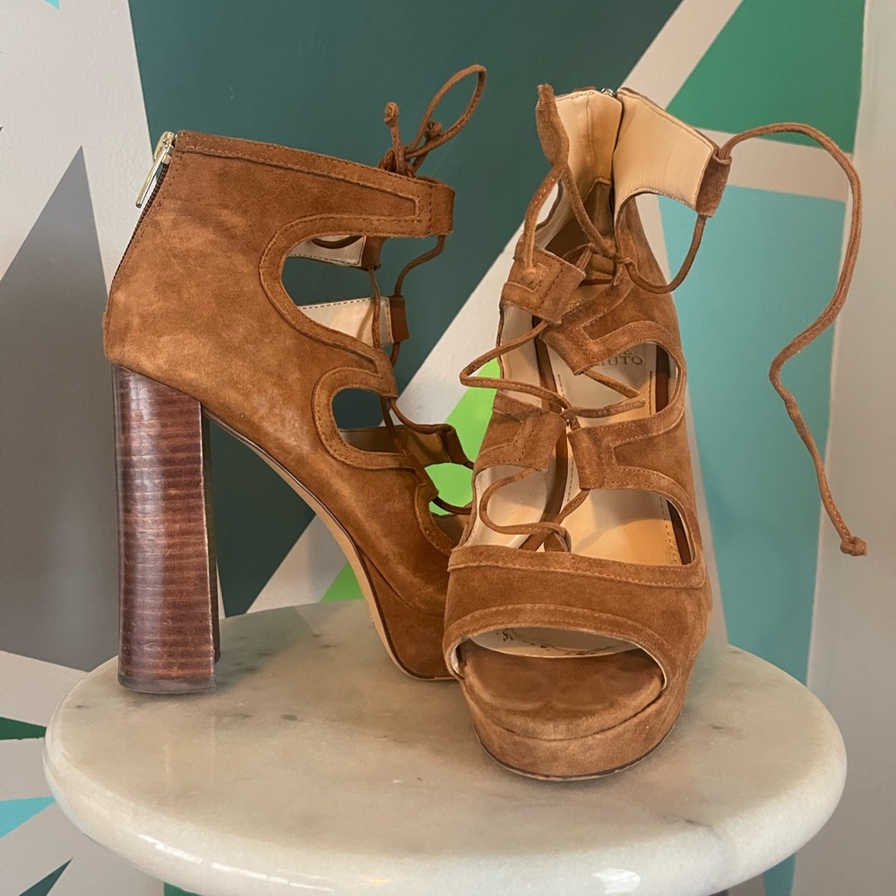 Carmel lace up heels size 9